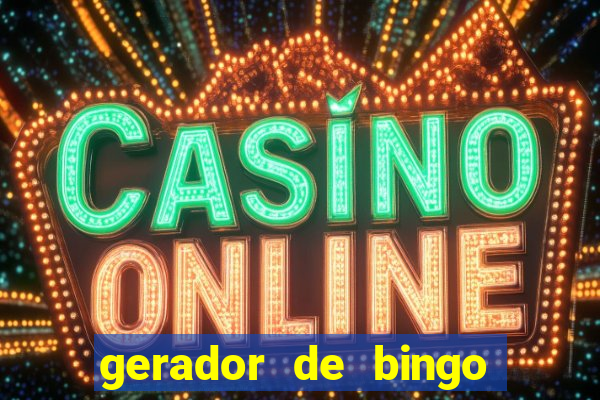 gerador de bingo de palavras